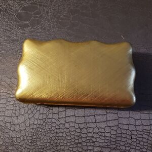 Italian brushed gold evening bag